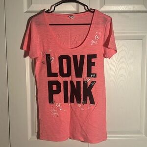 PINK Victorias Secret “Love Pink” Tee Women’s Medium